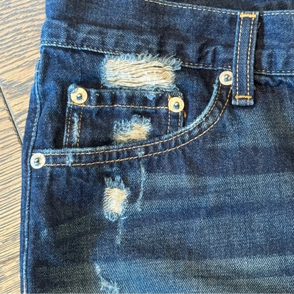 Rag & Bone Cut Off Jean Shorts Size 28 Doris Distressed Fray Hem Denim Jorts - Picture 6 of 16